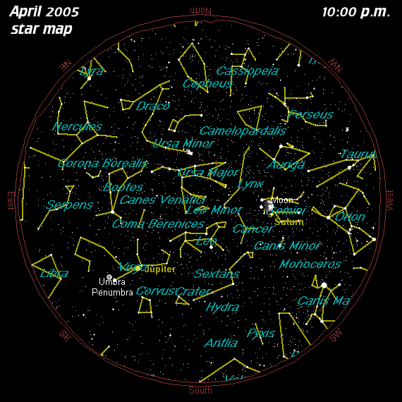 April Star Map
