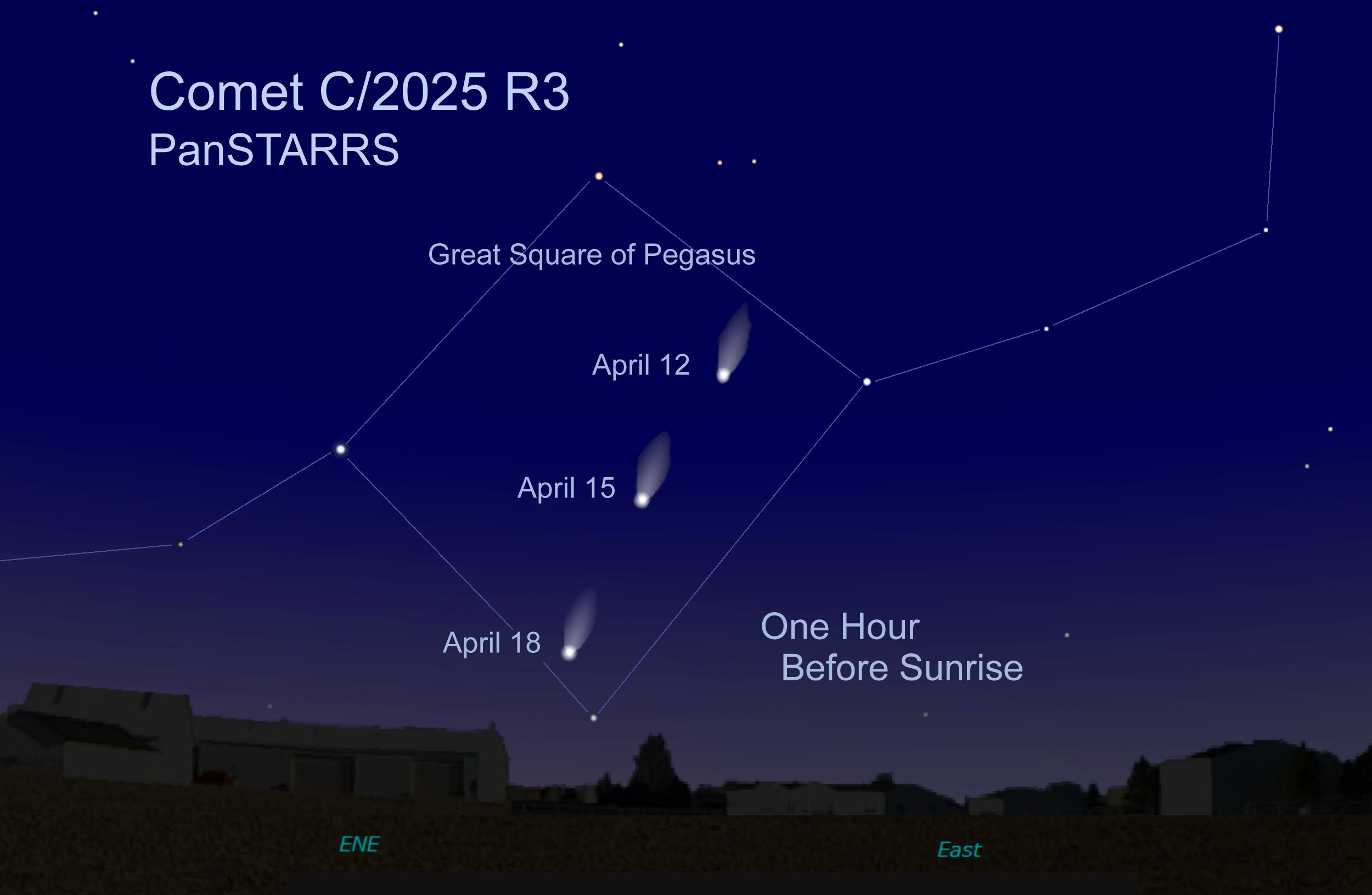 [Comet PanSTARRS' Location]