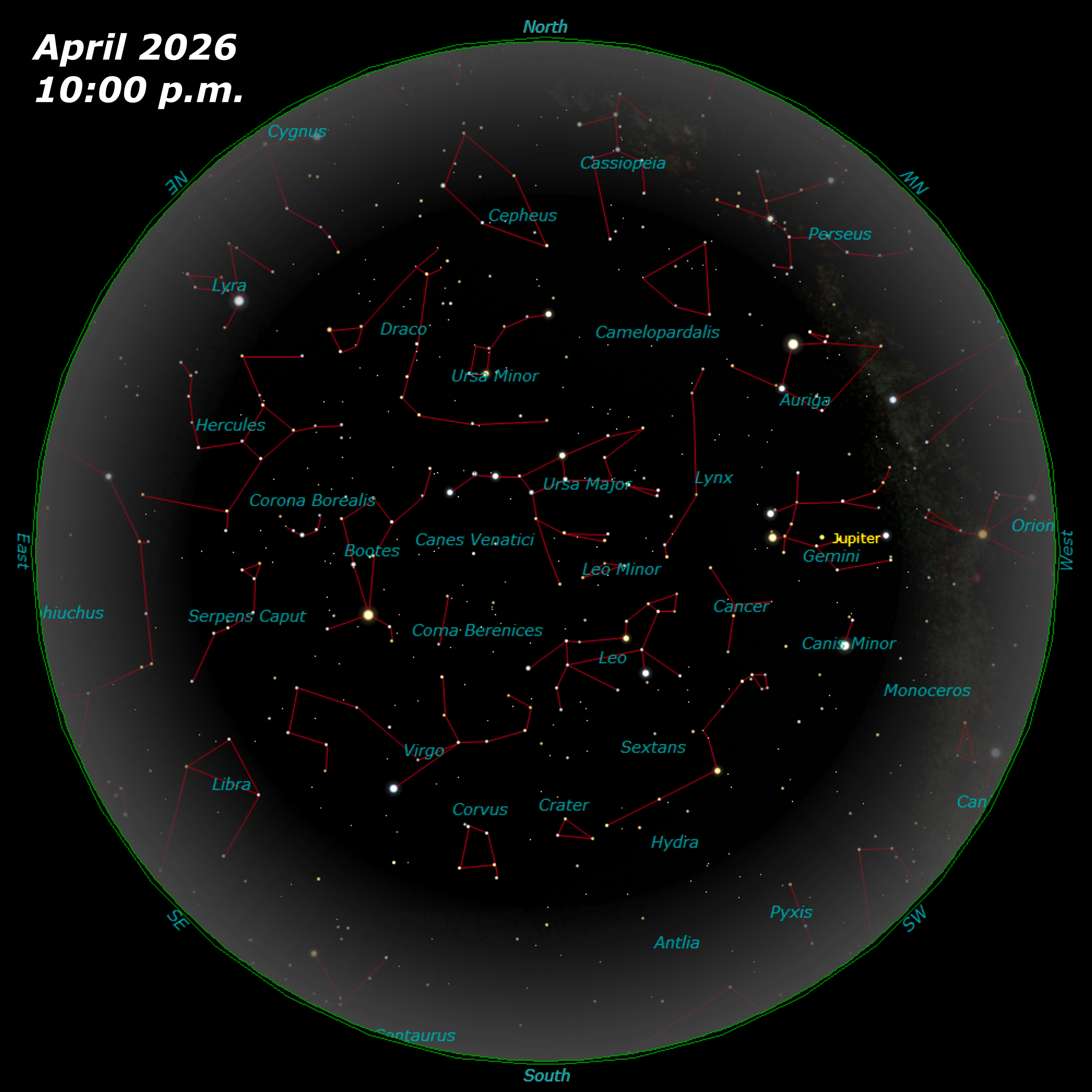 [April Star Map]