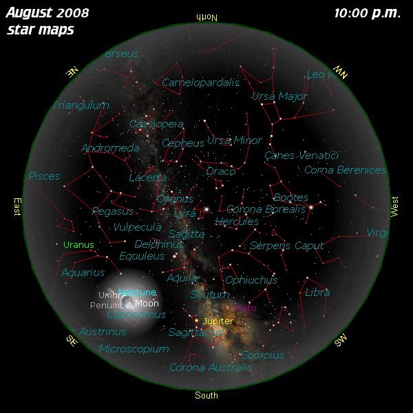 [August Star Map--North]