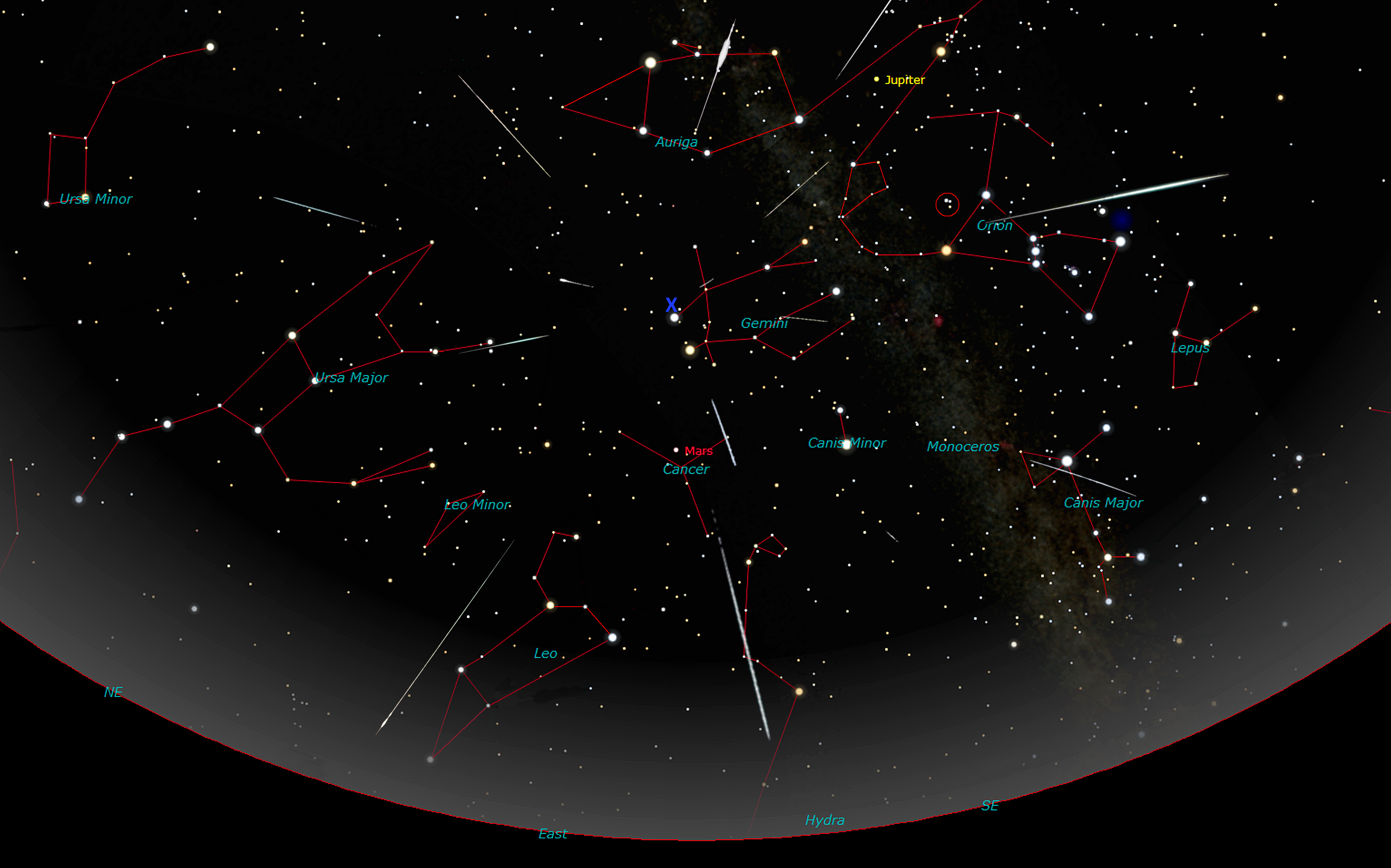 [Geminids at Midnight]