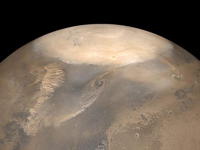 [Polar Dust Storms on Mars]