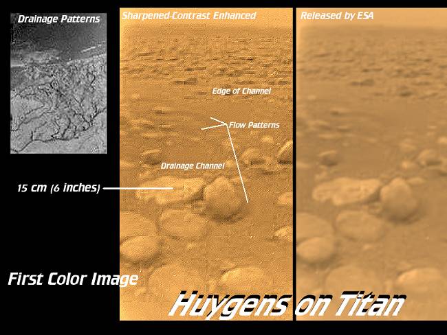 [First Image of Titan's Surface]