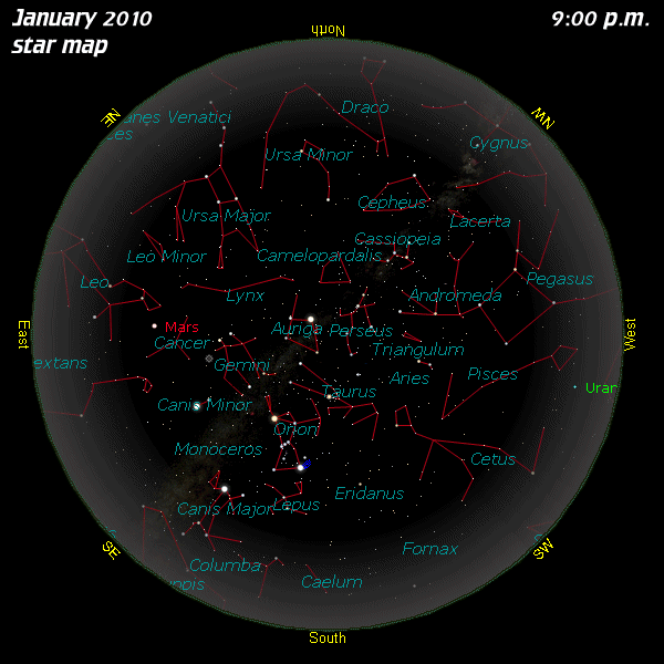 [January Star Map]