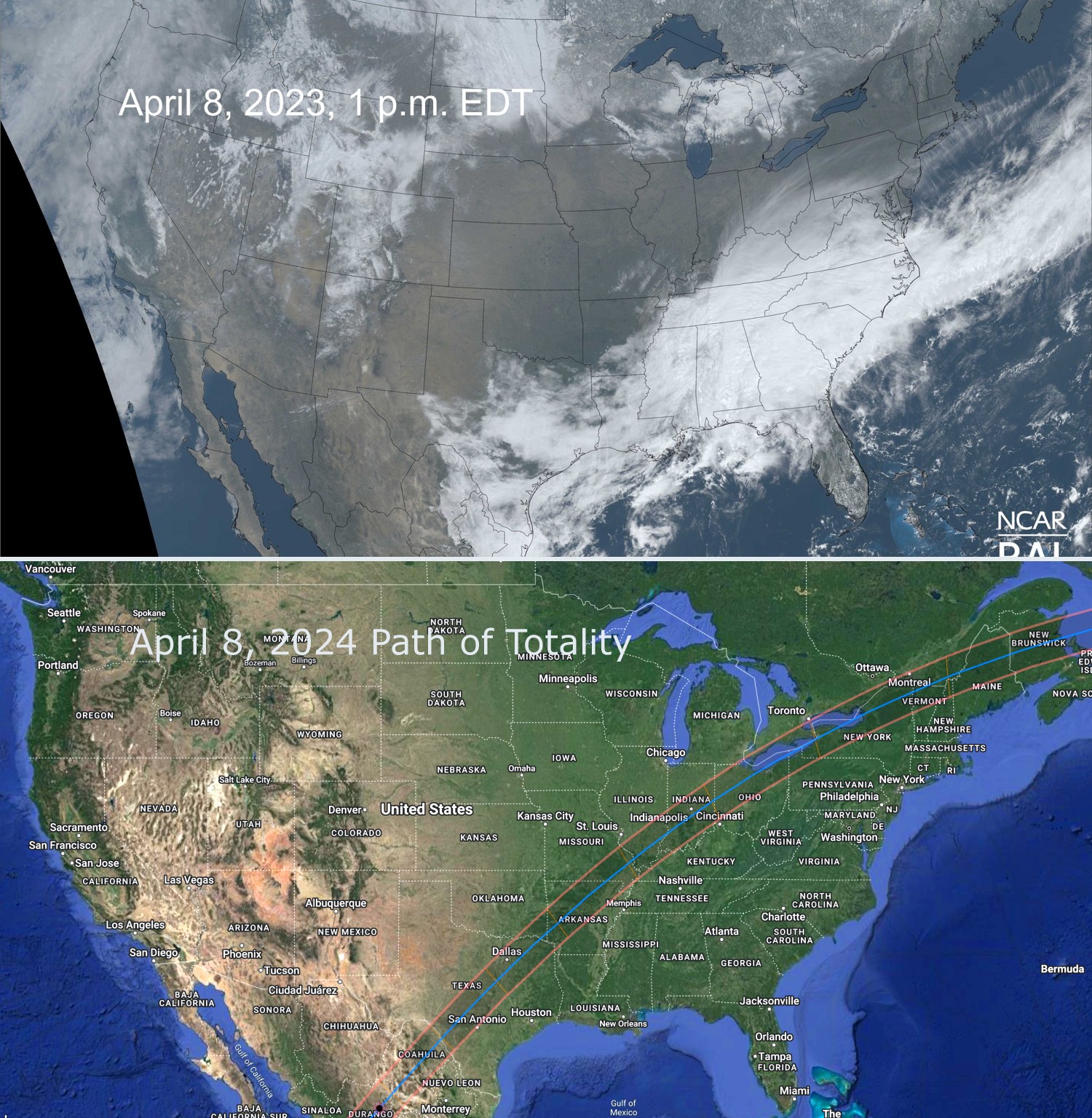 [Weather and the Path of Totality]