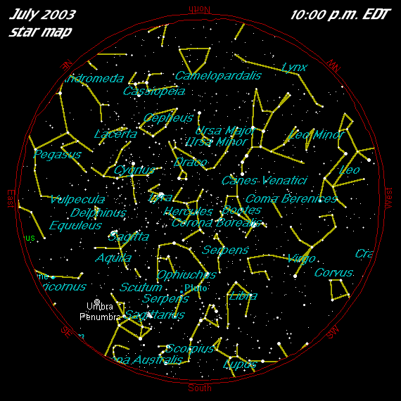 July Star Map