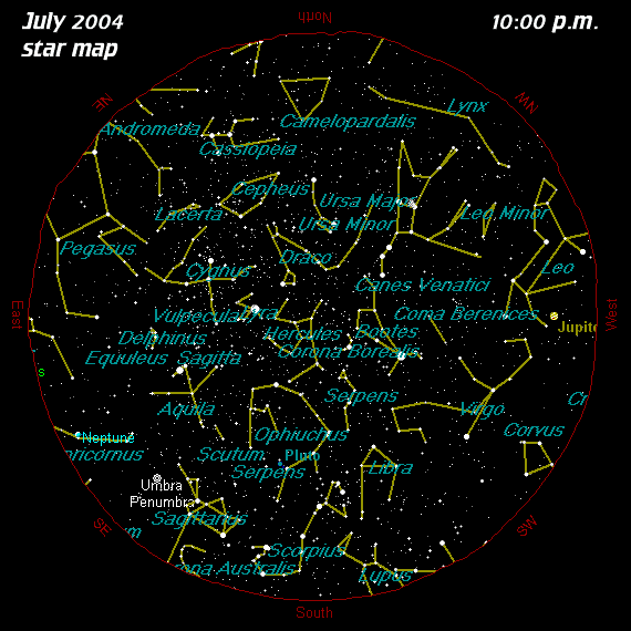 July Star Map