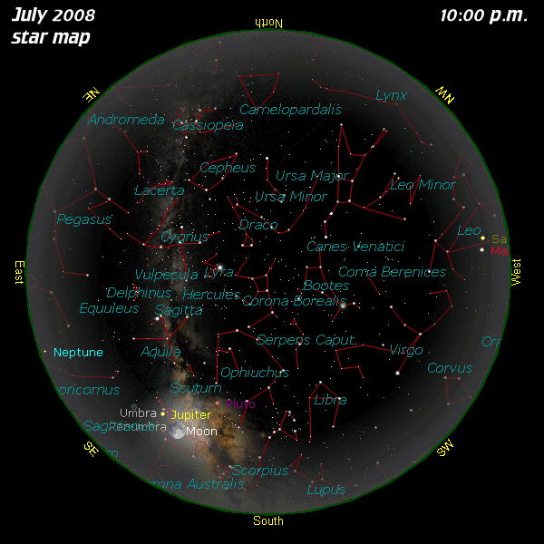 [July Star Map]