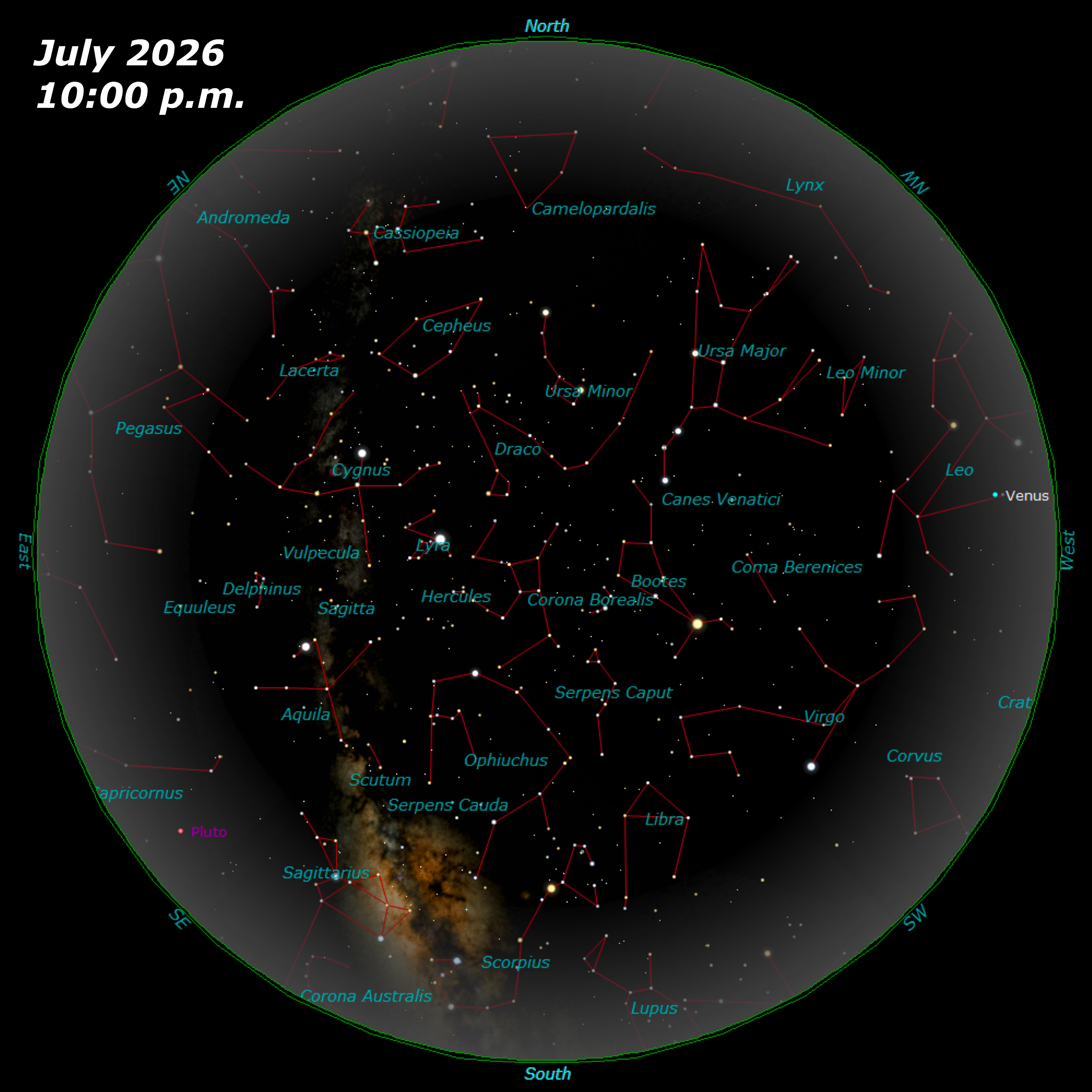 [July Star Map]