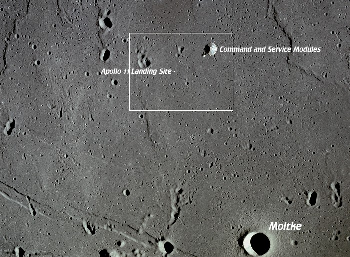 [Apollo 11 Landing Site with Moltke]