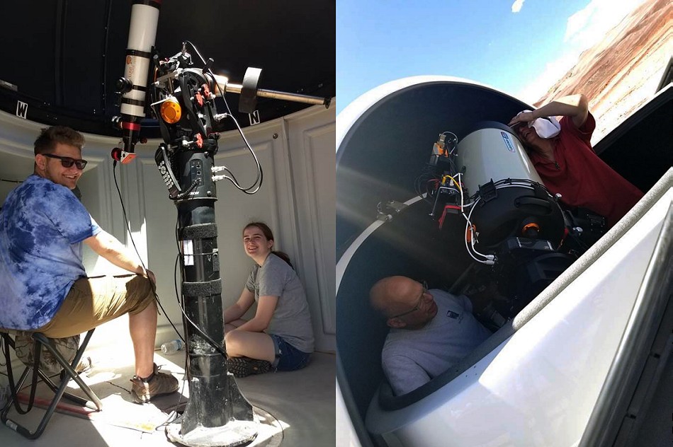 [Solar Astronomers/Cleaning Robotic Observatory]