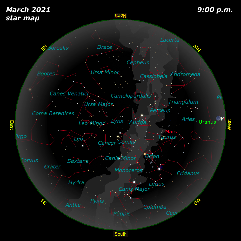 March Star Map]
