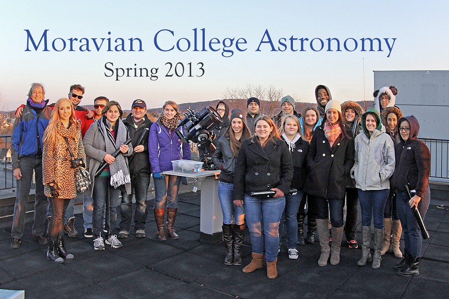 [Moravian Astronomy, Spring 2013]