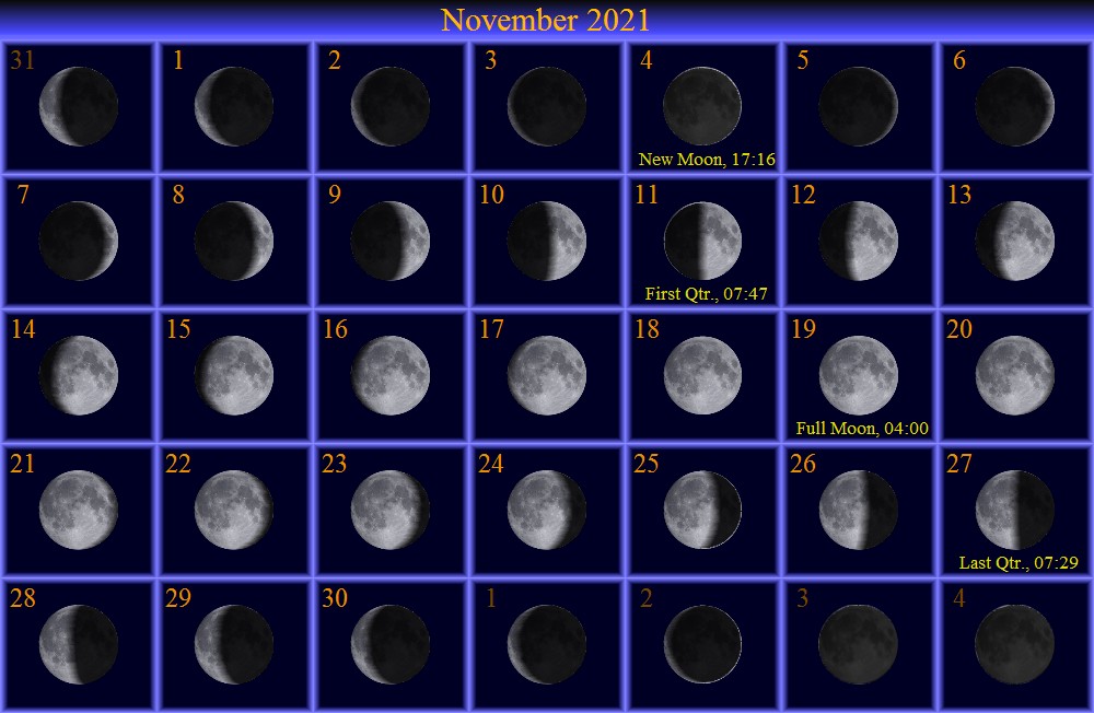 [November Moon Phase Calendar]