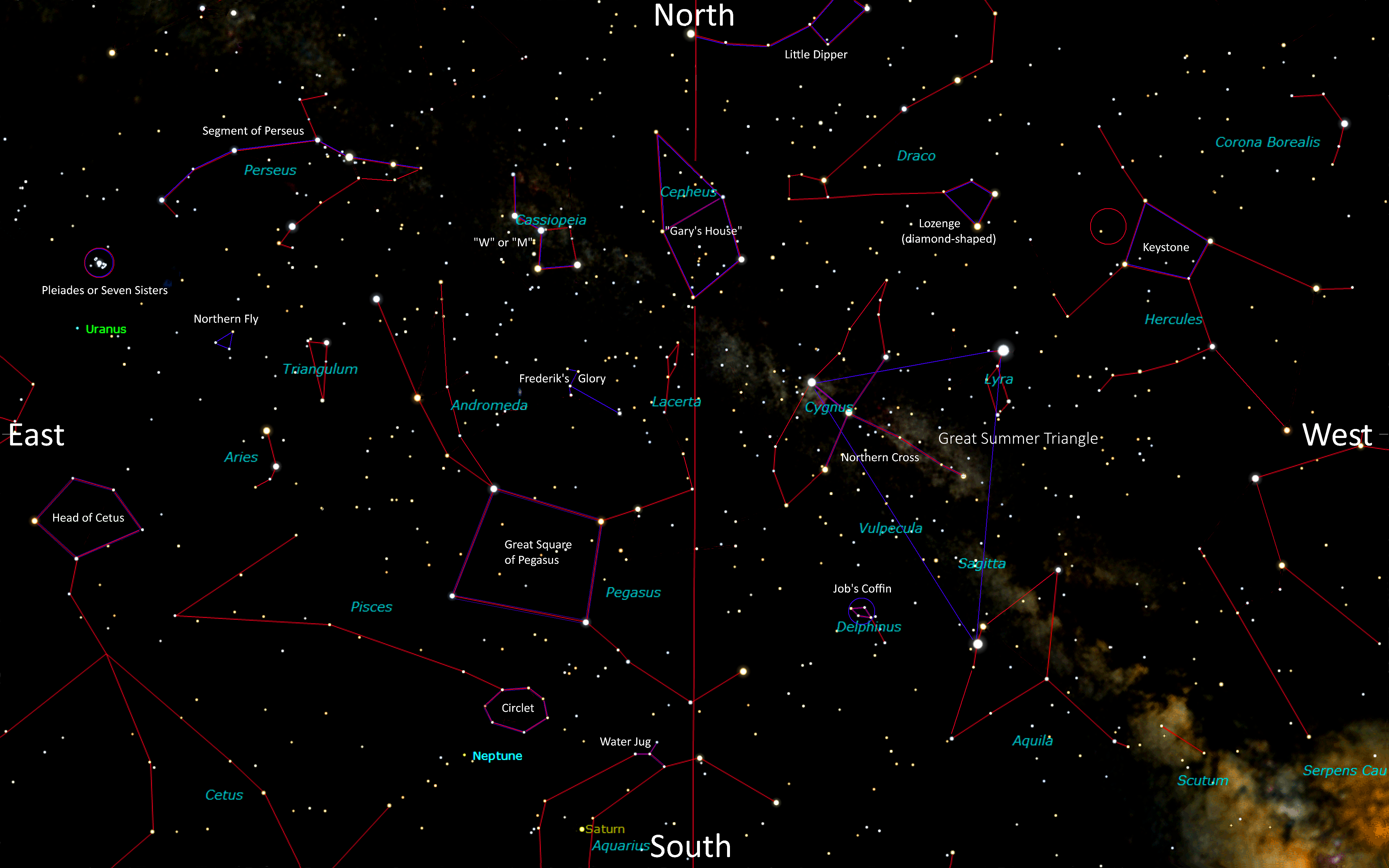 [Asterisms of late Fall]