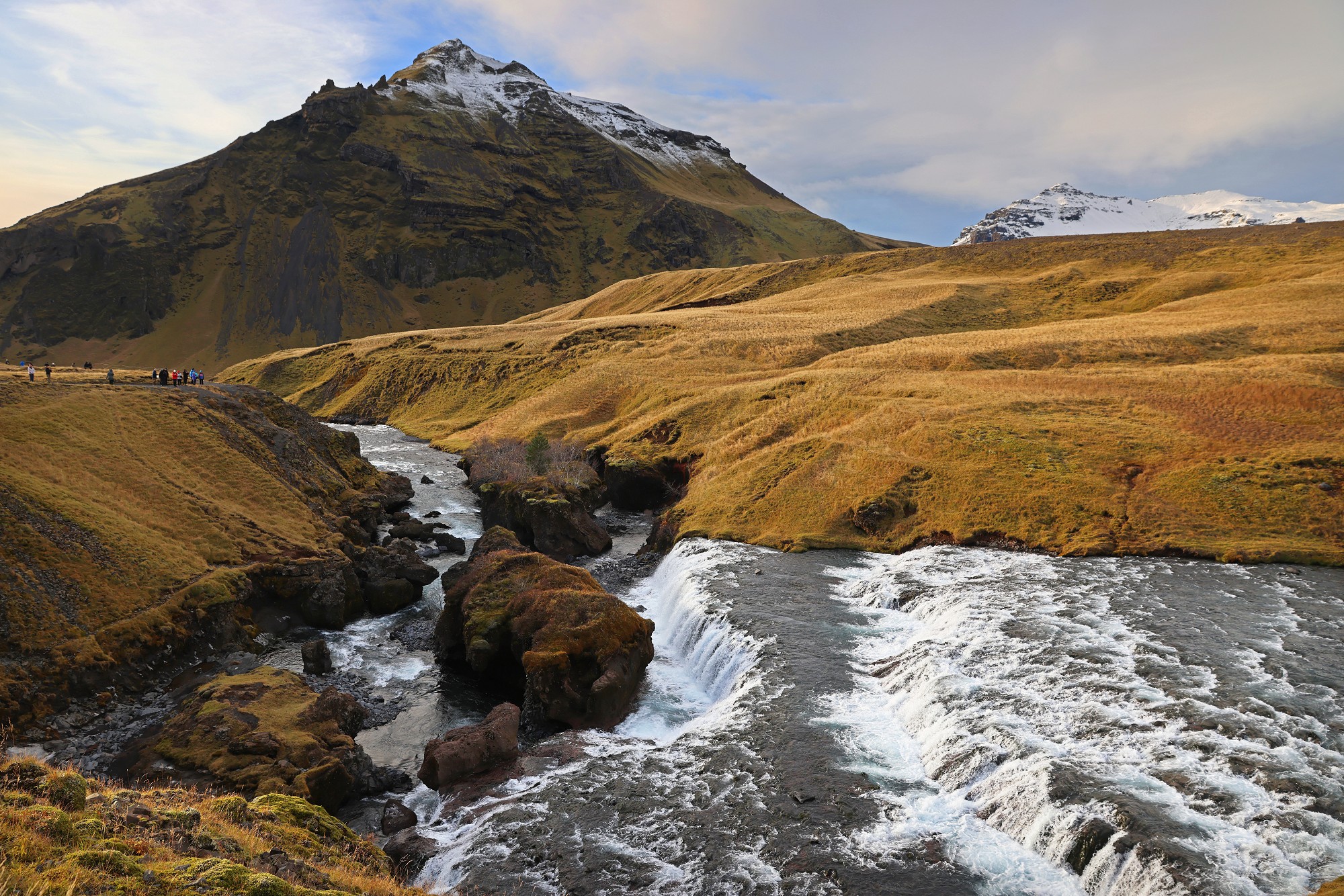 [Iceland, Skogafoss Canyon]