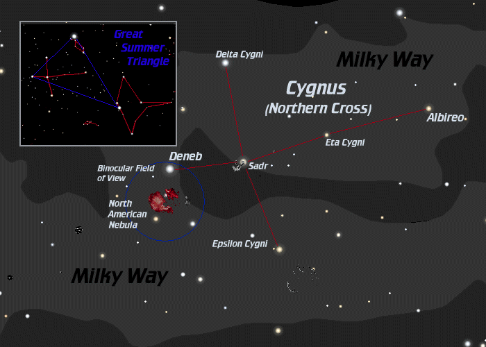 [Locate the North American Nebula]