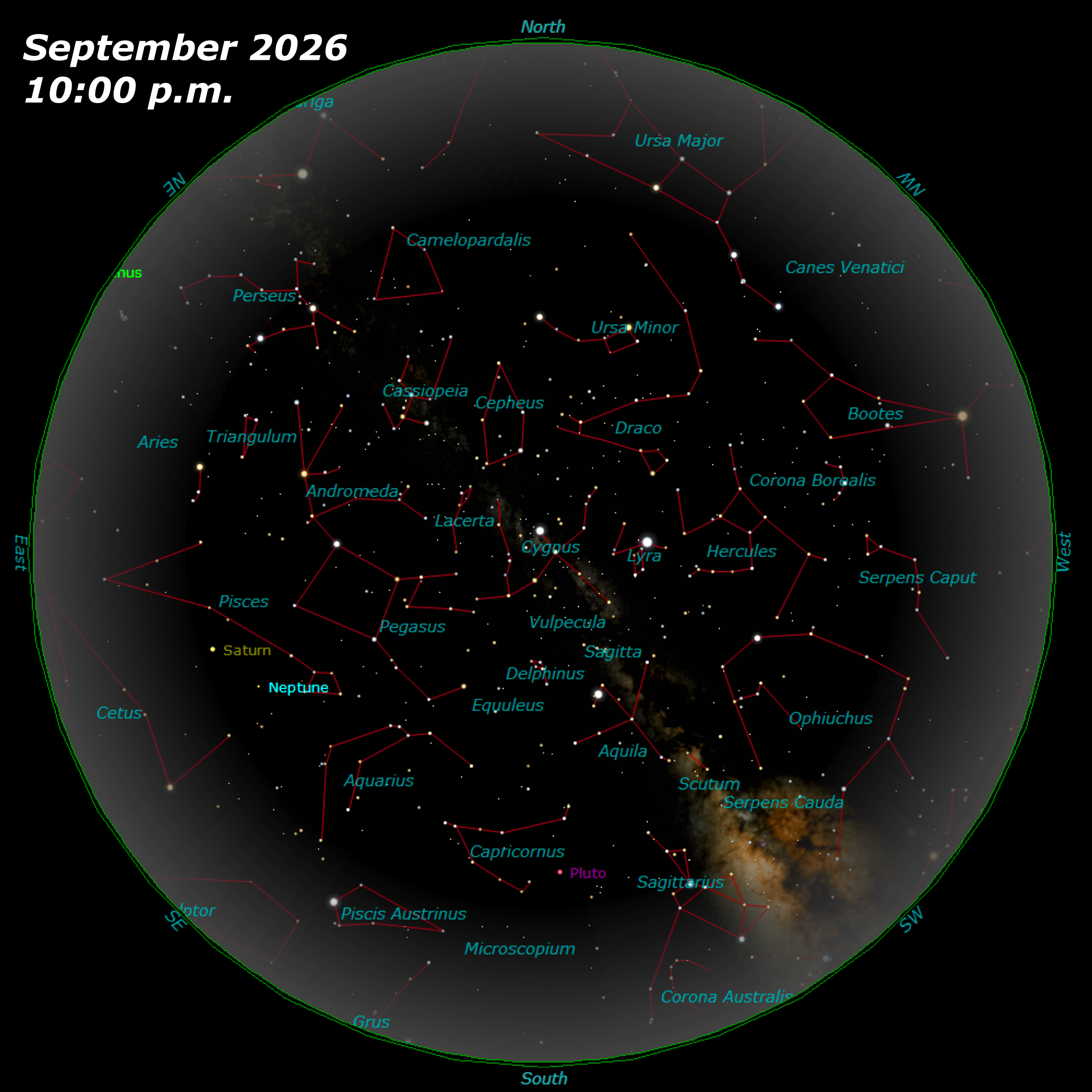 [September Star Map]