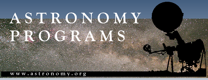 [Astronomy Programs Banner]